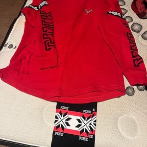 Victoria secret pink snowflake top size L. Very rare